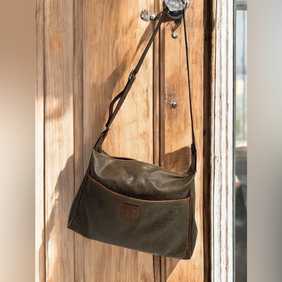 Celine Beige Coated Canvas and Leather Shoulder Bag - Picture 13 of 13